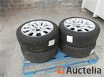 4 winterbanden op Goodyear Eagle Ultra Grip aluminium velgen