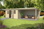 Blokhut met overkapping Aida 760x275 vuren