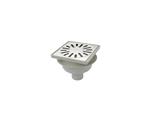 Doucheput Aquaberg ABS Vloerput RVS Rooster Onderuitlaat 50mm 150x150mm  PPC Reukafsluiter