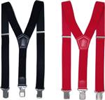 Duo Pack  Heavy Duty Bretels (zwart rood) 3 clips