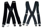 Duo Pack  Heavy Duty Bretels (zwart grijs) 4 clips
