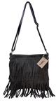 Back to the Sixties Suede Franje tas (grijs)