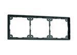 Presto Afstandsraam 3-Vaks 3mm S-20.000 Zwart