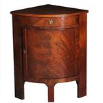 Lage 1-deurs Biedermeier hoekkast met deur en lade Hollands  ca 1820 (No.432715)