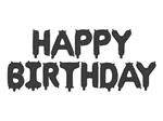 Happy Birthday Ballonnen Set Zwart