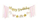 Unicorn Happy Birthday letterslinger 230cm