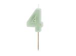 Cijferkaars 4 jaar groen 6cm