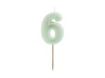 Cijferkaars 6 jaar groen 6cm
