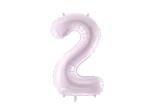 Cijferballon 2 jaar paars 72cm