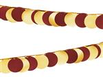Rood/gouden metallic slinger 2,2m