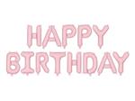 Folie ballon Happy Birthday 340x35cm pink