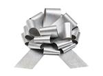 DIY decoratieve strik zilver 30 cm