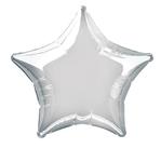 Folie ballon ster zilver 50cm