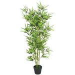 vidaXL Kunstplant met pot bamboe 120 cm groen
