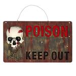 Halloween Wanddecoratie Poison Keep Out 50cm