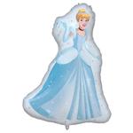 Princess Princess Cinderella Shaped Supesize Foil Balloon 97X75Cm 1St