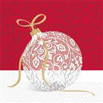 Kerst Servetten Kerstbal 33cm 20st