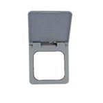 Presto Contactdoos Cover met Klepje S-10.000 Grijs
