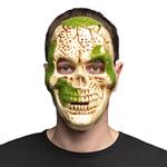 Halloween Masker Groen Schedel