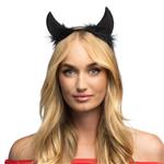 Halloween Haarband Zwart Duivel