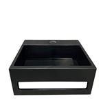 Fontein Aquasplash Jolie 30x28 cm Solid Surface Mat Zwart