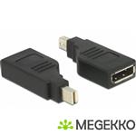 Delock 65626 Adapter mini DisplayPort 1.2 male > DisplayPort female 4K 90 gedraaid zwart