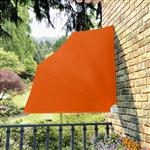 vidaXL Balkonscherm inklapbaar 140x140 cm terracottakleurig