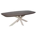 Eettafel Madison Walnut | 200 cm | Deens Ovaal | Poot Sand