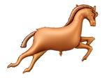 Foil Balloon Horse, 125x100cm, mix