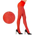 PANTY 40DEN, GLITTER ROOD