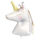 Dainty Unicorn Shaped Giant Foil Balloon 25.5