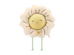 Folieballon bloem, 104x104 cm, lichtbeige