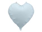 Foil Balloon Heart, 45cm, misty blue