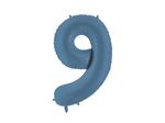 Foil Balloon Number ''9'', 86cm, navy blue