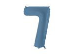 Foil Balloon Number ''7'', 86cm, navy blue
