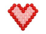 Heart Balloons Mesh, 63x58 cm