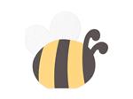 Napkins Bee, mix, 16x15 cm