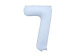Foil Balloon Number ''7'', 86cm, misty blue