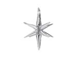 3D foil balloon Star, 50cm, silver