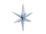 3D foil balloon Star, 70cm, misty blue