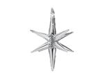 3D foil balloon Star, 70cm, silver