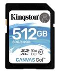 Kingston 512 Go SD Canvas Go! Class 10 UHS-I U3