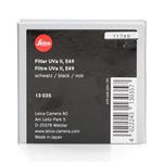 Leica 13035 Filter UVa II E 49 zwart