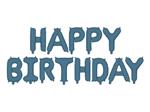 Happy Birthday Ballonnen Set Blauw Leeg 35cm