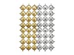 Foil balloon backdrop, double-sided Round, gold-silver, 78x107 cm