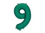 9 Jaar Cijfer Ballon Groen 86cm