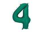4 Jaar Cijfer Ballon Groen Folie Leeg 86cm
