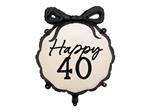 Folieballon Happy ruit ''40'', 47x53 cm, mix