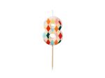 Birthday candle Number 8 Rhombus, 5.5 cm, mix