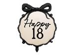 Folieballon pastille Happy ''18'', 47x53 cm, mix